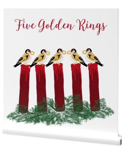 Mini 12 Days of Christmas Five Golden Rings Wallpaper