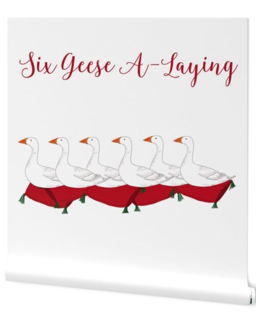 Mini 12 Days of Christmas 6 Geese A-Laying Wallpaper