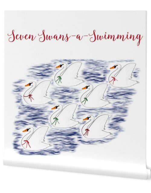 Mini 12 Days of Christmas 7 Swans A-Swimming Wallpaper