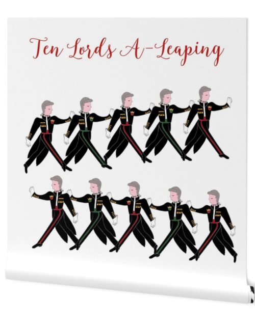 Mini 12 Days of Christmas 10 Lords A-Leaping Wallpaper