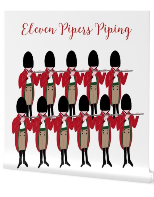 Mini 12 Days of Christmas 11 Pipers Piping Wallpaper