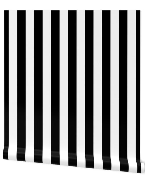Miami Vice Black Vertical Tent Stripes Florida Colors of the Sunshine State Wallpaper