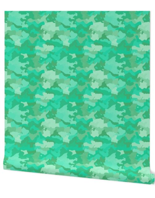 Sea Mint Camo Camouflage Pattern Wallpaper