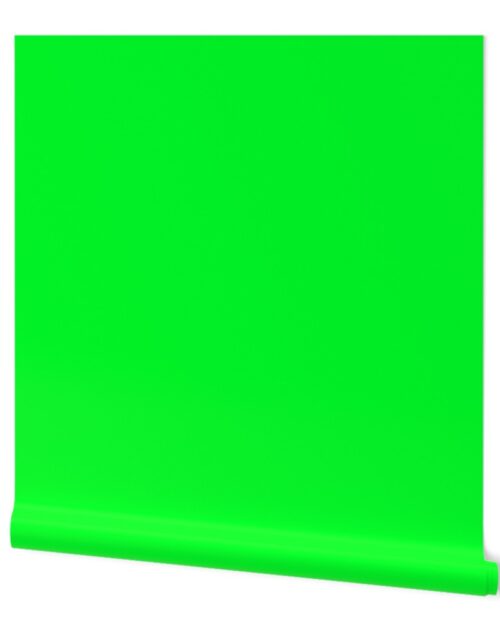 Neon Green Coordinate Solid for Neo Deco Prints Wallpaper