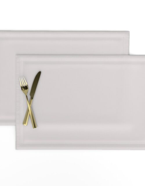 Coffee Cream White Solid Color Coordinate Placemats