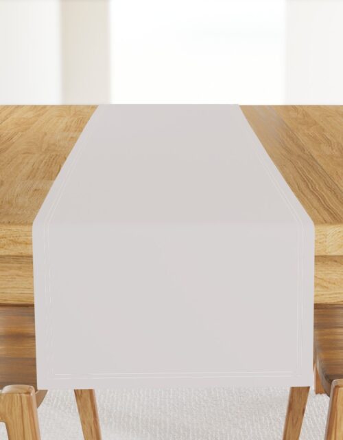 Coffee Cream White Solid Color Coordinate Table Runner