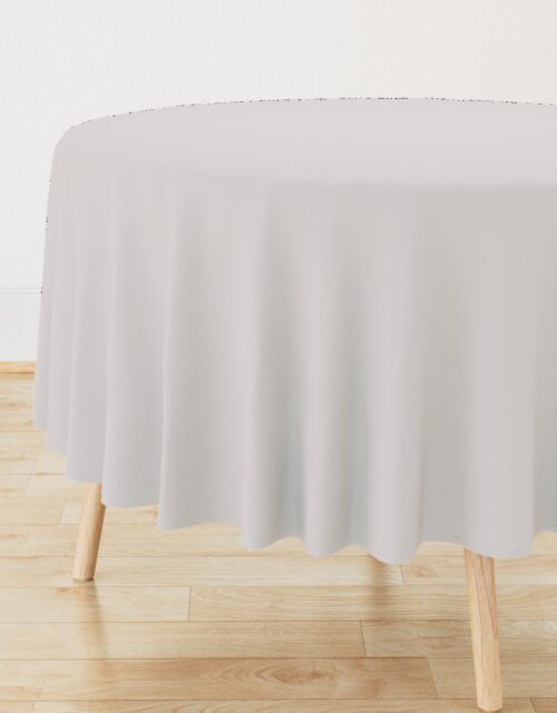 Coffee Cream White Solid Color Coordinate Round Tablecloth