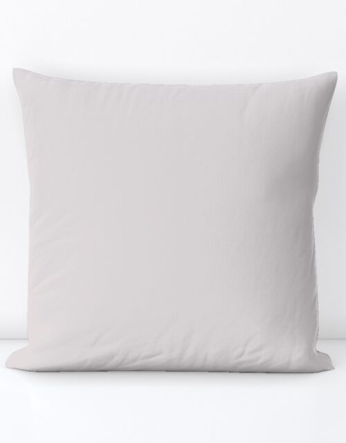 Coffee Cream White Solid Color Coordinate Square Throw Pillow