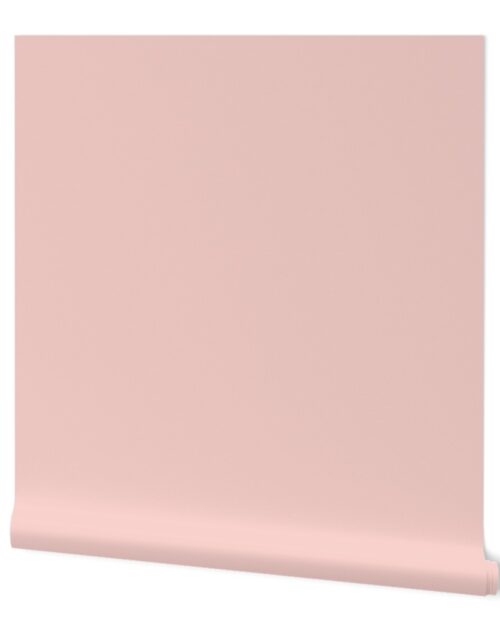 Pink Solid Color Coordinate for Rose Gold Leopard Spots Wallpaper