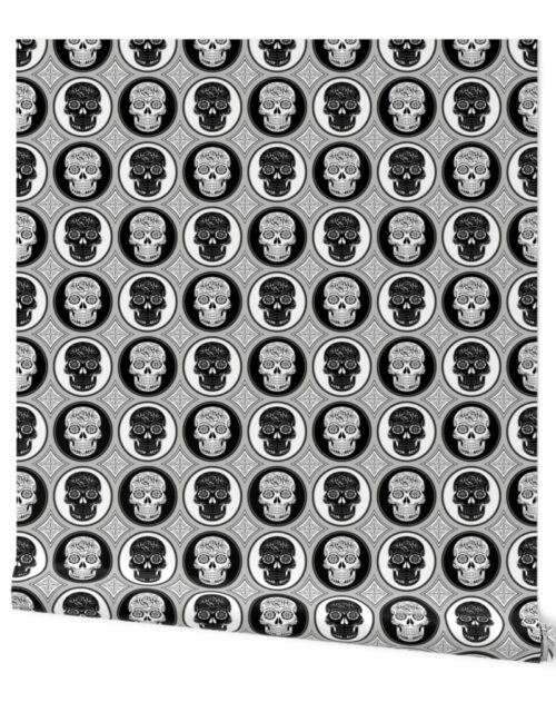 Jumbo Skulls Calaveras Day of the Dead Dia de los Muertos Wallpaper