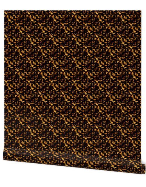 Micro Gold and and Brown Tortoisehell Seamless Repeat Pattern Wallpaper