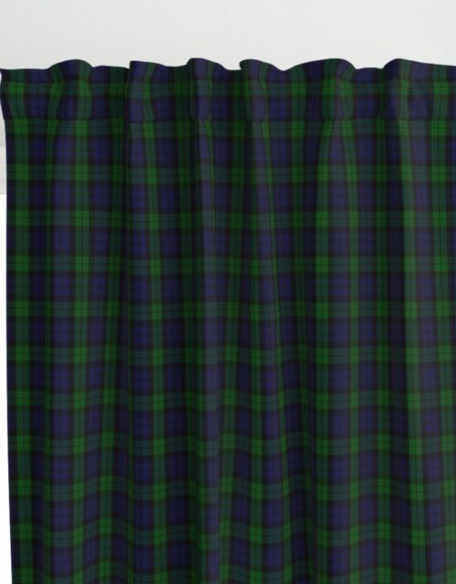 Military  Blackwatch Scottish Tartan Plaid Curtains