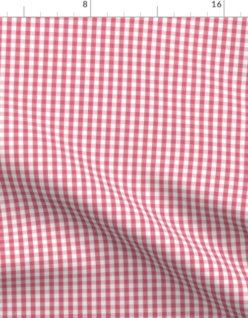 1/4 inch Nantucket Red Gingham Check Plaid Pattern Fabric