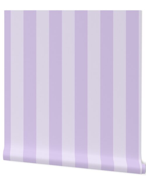 Color of the Year 2023 Digital Lavender and Tonal Lavender 3 Inch Cabana Stripes Wallpaper
