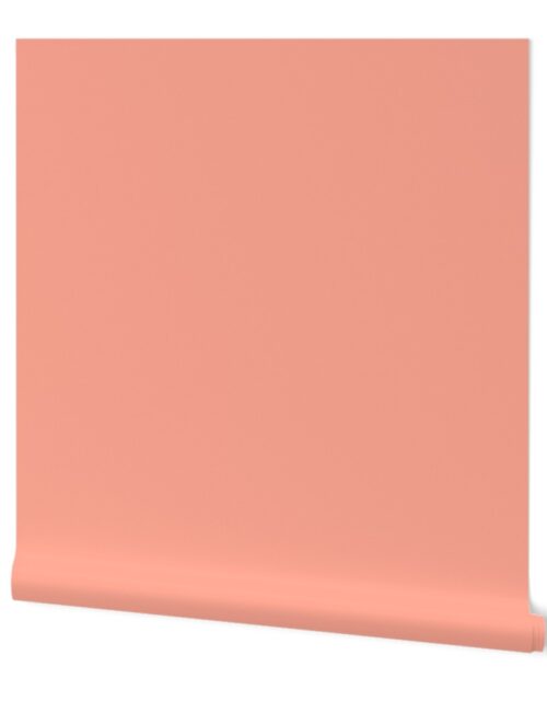 Reverse Tonal Color Sunset Coral Solid Wallpaper