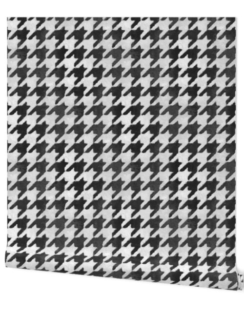 Classic Black and White Houndstooth Approx. Check 2 inch Wallpaper