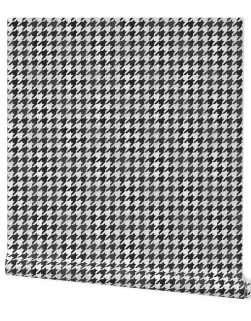 Classic Black and White Houndstooth Approx.1  inch Wallpaper
