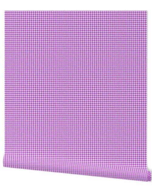 Small Magenta Purple and White Handpainted Houndstooth Check Watercolor Pattern Wallpaper