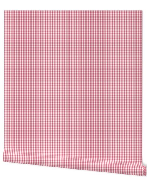 1/4 inch Nantucket Red Gingham Check Plaid Pattern Wallpaper