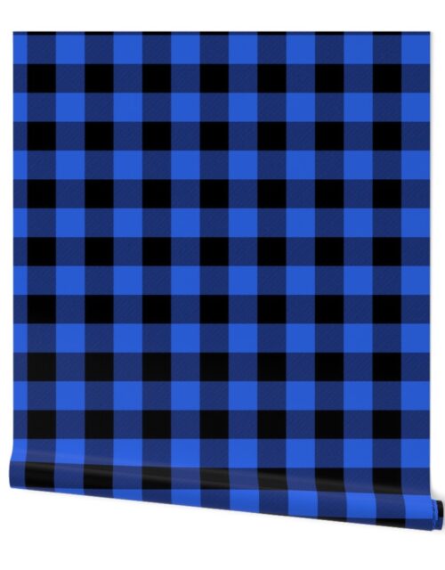 2 inch Classic Royal Blue Country Cottage Summer Buffalo Plaid Wallpaper