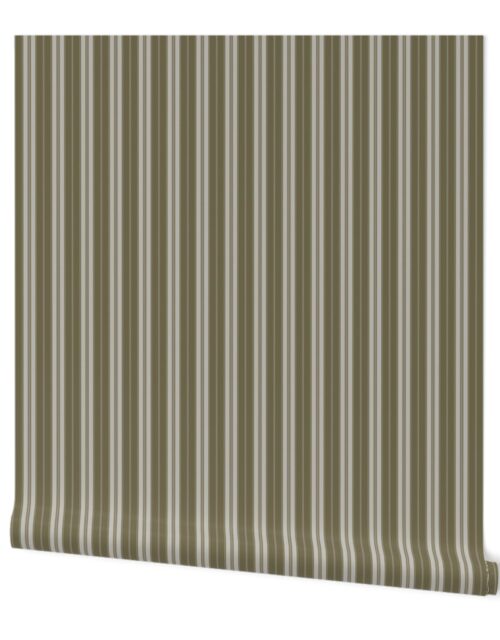Martini Olive and Green Autumn Winter 2022 2023 Color Trend Mattress Ticking Wallpaper