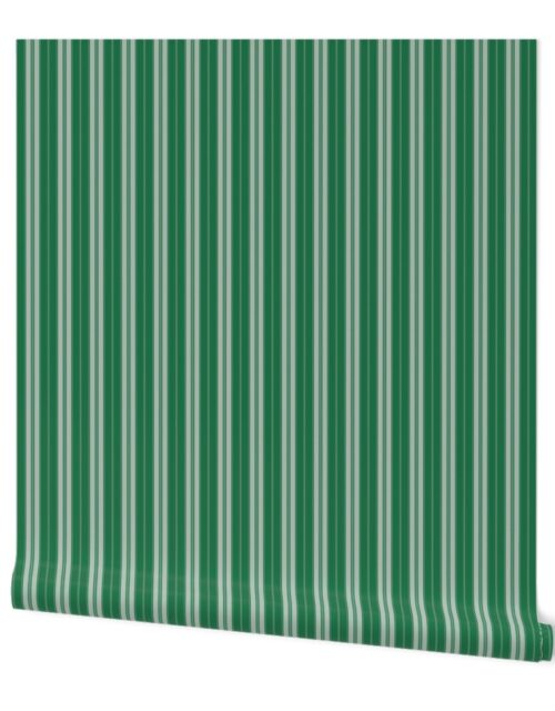 Amazon and Green Autumn Winter 2022 2023 Color Trend Mattress Ticking Wallpaper