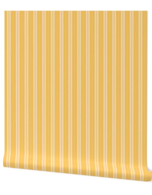 Samoan Sun on Yellow  Autumn Winter 2022 2023 Color Trend Mattress Ticking Wallpaper