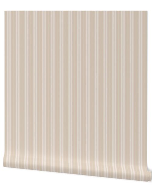 Tapioca Cream on Cream Autumn Winter 2022 2023 Color Trend Mattress Ticking Wallpaper