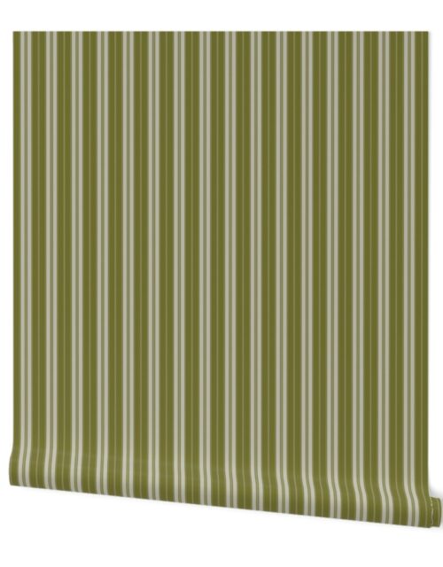 Cardamom Seed Green on Green Autumn Winter 2022 2023 Color Trend Mattress Ticking Wallpaper