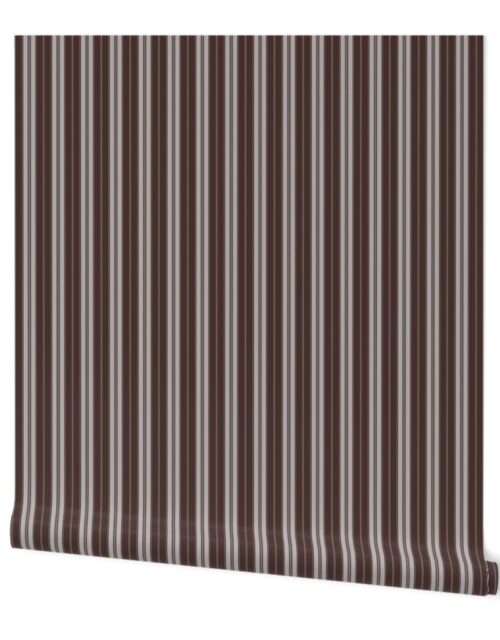 Chicory Coffee Brown on Brown Autumn Winter 2022 2023 Color Trend Mattress Ticking Wallpaper