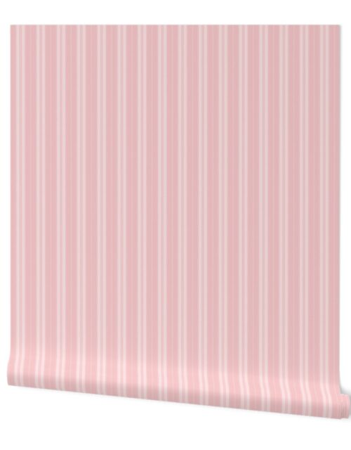Strawberry Cream Pink on Pink Autumn Winter 2022 2023 Color Trend Mattress Ticking Wallpaper