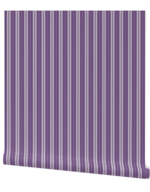 Meadow Violet Purple on Purple Autumn Winter 2022 2023 Color Trend Mattress Ticking Wallpaper