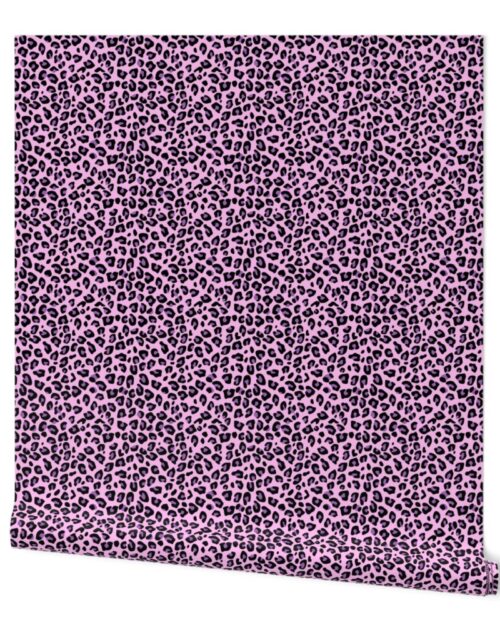 Small Purple Pink Leopard Print Wallpaper