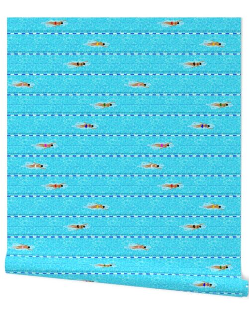 Swimming Pool Horizontal Lane Laps Adult Swim Wallpaper