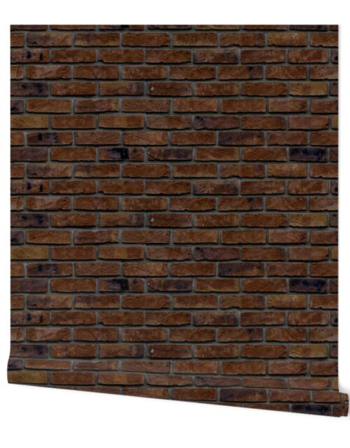 Boston Brown Stone  Brick Wall in Realistic Photo-Effect Life Size Wallpaper