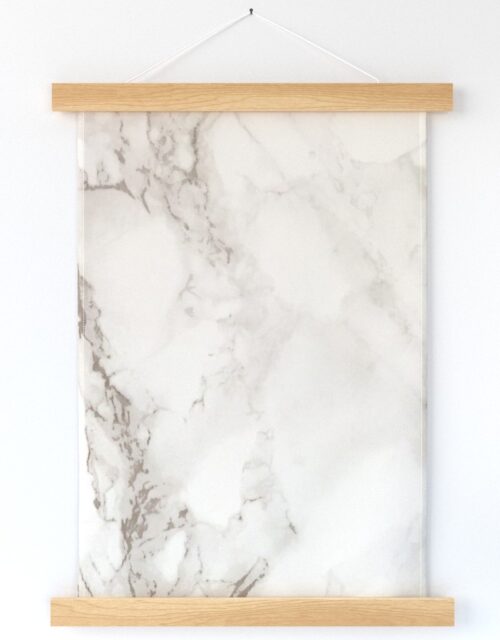 Classic Beige and White Marble Natural Stone Veining Quartz Wall Hanging