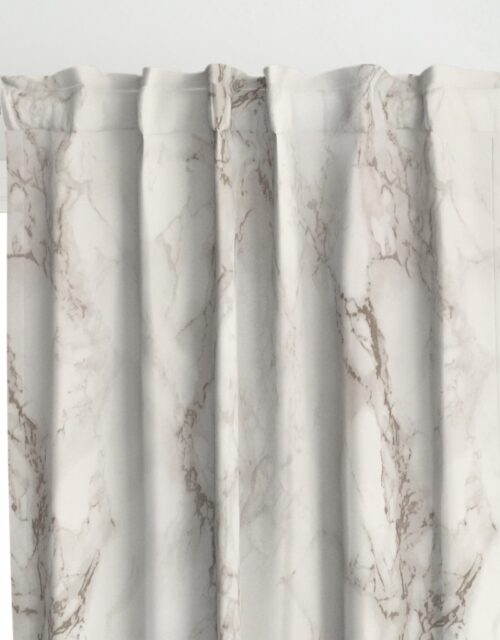 Classic Beige and White Marble Natural Stone Veining Quartz Curtains