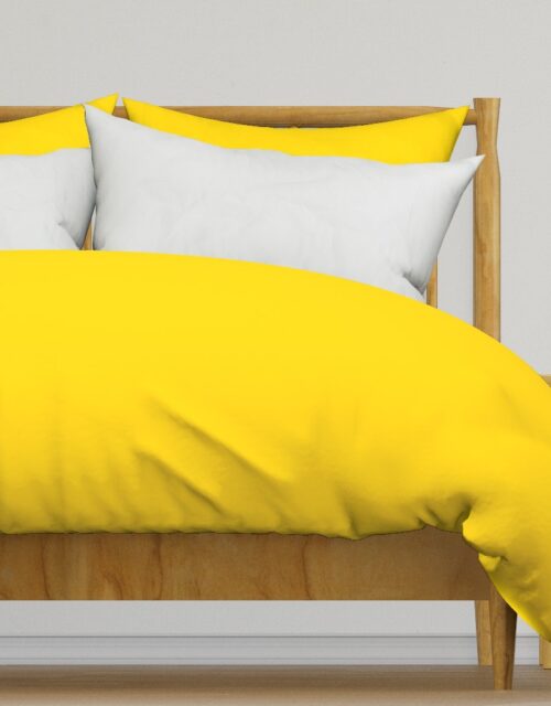 California Yellow Official State Solid Color Duvet Cover