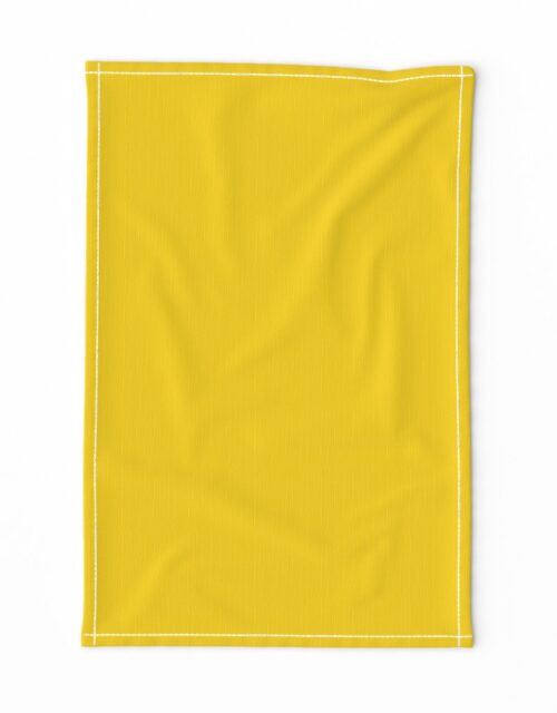 California Yellow Official State Solid Color Tea Towel