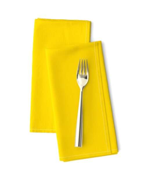 California Yellow Official State Solid Color Dinner Napkins