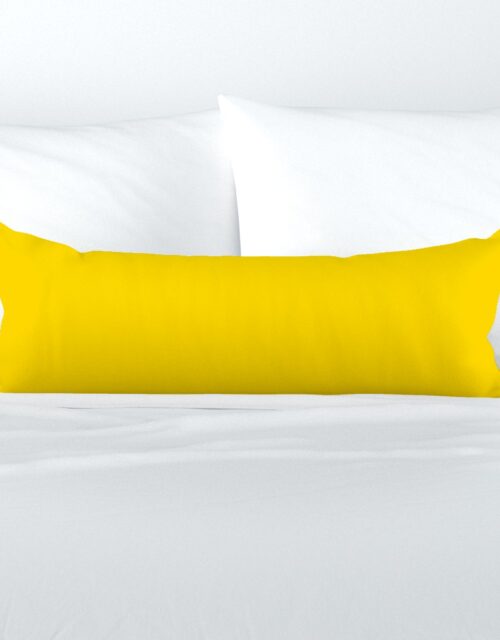 California Yellow Official State Solid Color Extra Long Lumbar Pillow