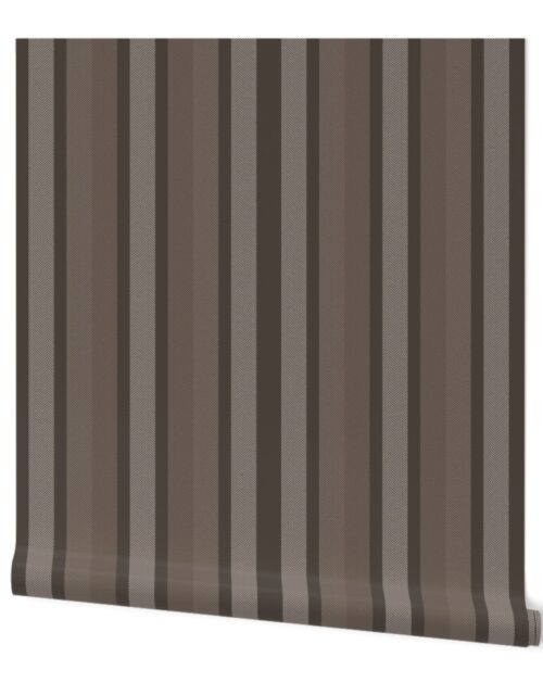 Large Bark Shades Modern Interior Design Stripe Wallpaper