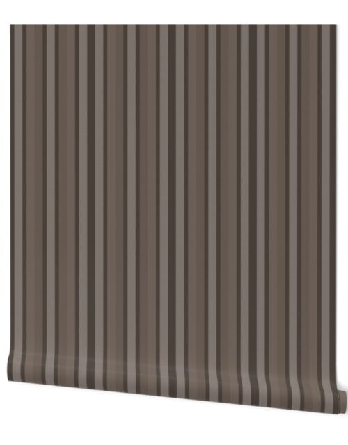 Small Bark Shades Modern Interior Design Stripe Wallpaper