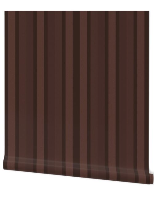 Large Cinnamon Shades Modern Interior Design Stripe Wallpaper