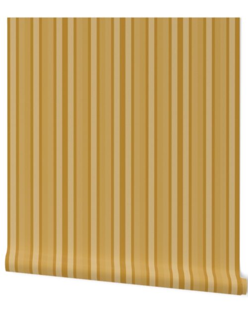 Small Honey Shades Modern Interior Design Stripe Wallpaper