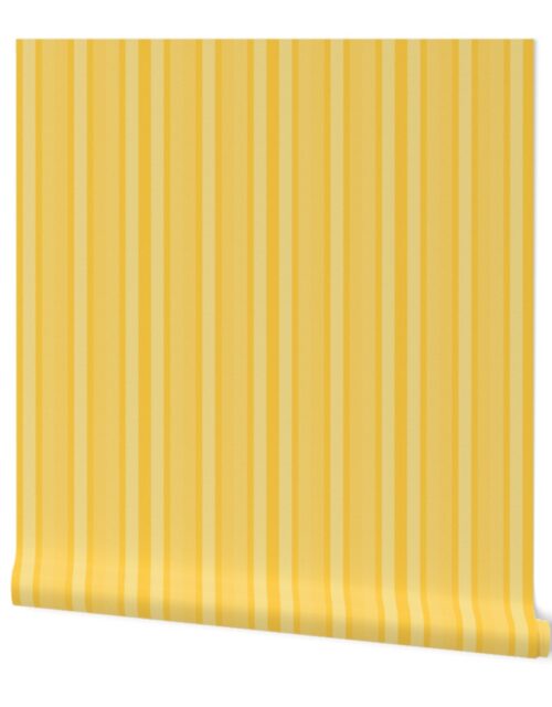 Small Buttercup Shades Modern Interior Design Stripe Wallpaper