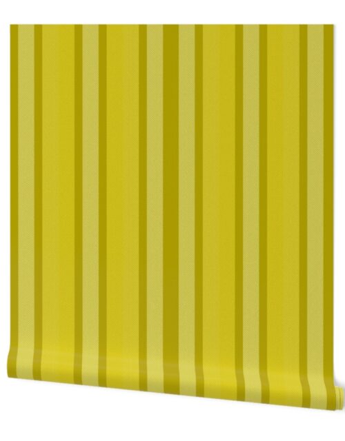 Large Lemon Lime Shades Modern Interior Design Stripe Wallpaper