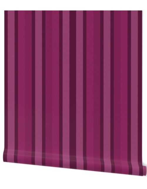 Large Berry Shades Modern Interior Design Stripe Wallpaper