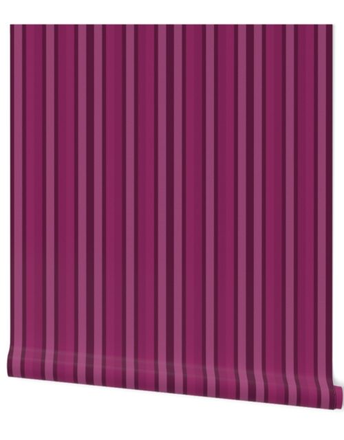 Small Berry Shades Modern Interior Design Stripe Wallpaper