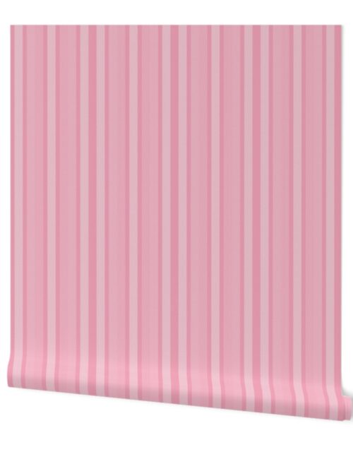Small Cotton Candy  Shades Modern Interior Design Stripe Wallpaper